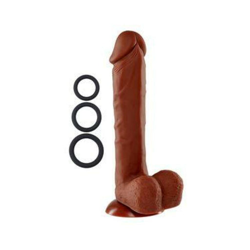 Pro Sensual Premium Silicone Dong 9 inch with 3 C-Rings - SexToy.com