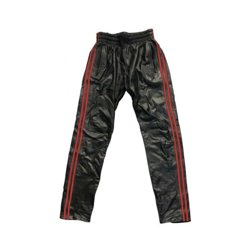 Prowler Red Leather Joggers Red Lg - SexToy.com