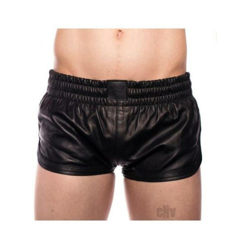 Prowler Red Leather Sport Shorts Blk Sm - SexToy.com