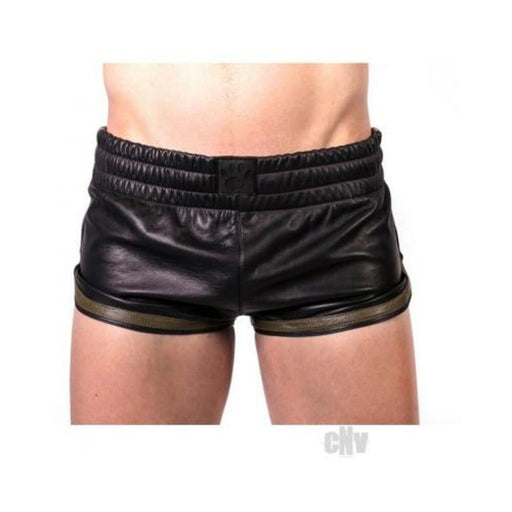 Prowler Red Leather Sport Shorts Grn Xl - SexToy.com