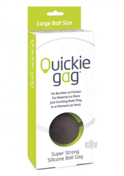 Quickie Ball Gag Large Black | SexToy.com