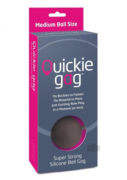 Quickie Ball Gag Medium Black | SexToy.com