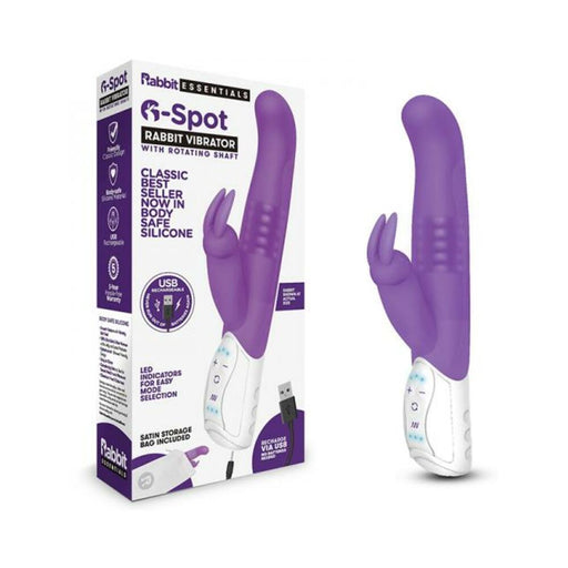 Rabbit Essentials G-spot Rabbit Vibrator Purple | SexToy.com