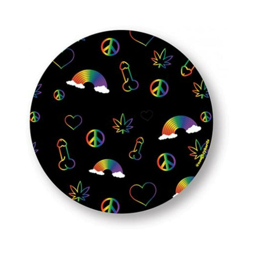 Rainbow Penis Naughty Sticker - Pack Of 3 - SexToy.com