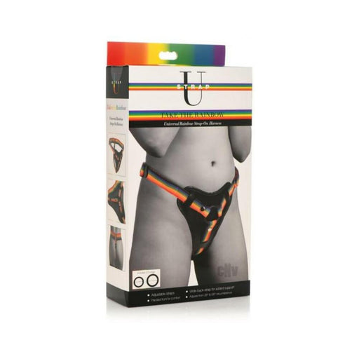 Rainbow Strap On Harness With Silicone O-rings - SexToy.com