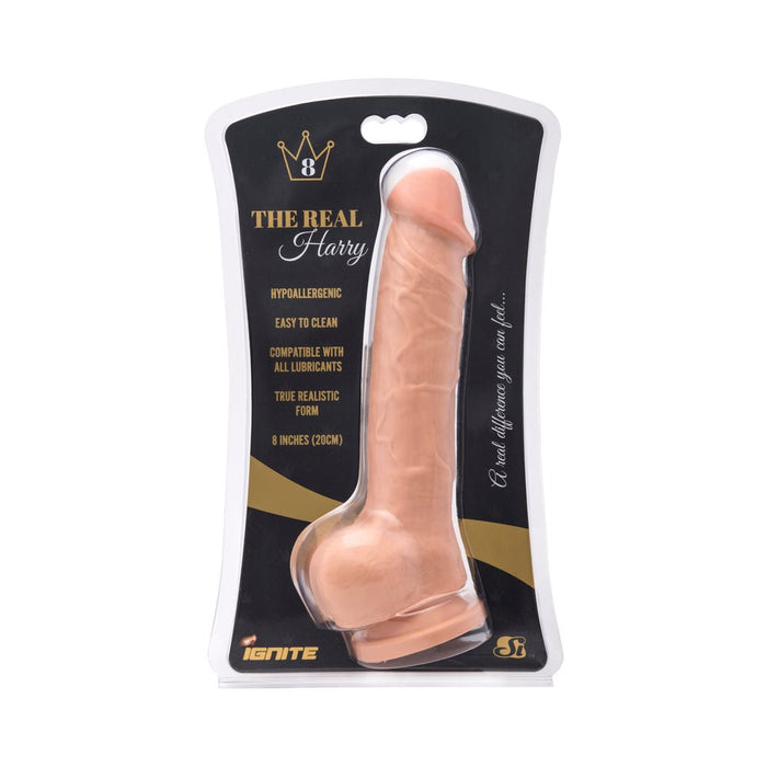 Real Harry Dildo Balls Suction Cup 8 inches | SexToy.com
