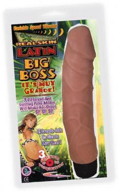 Real Skin Latin Big Boss Vibrator Beige | SexToy.com
