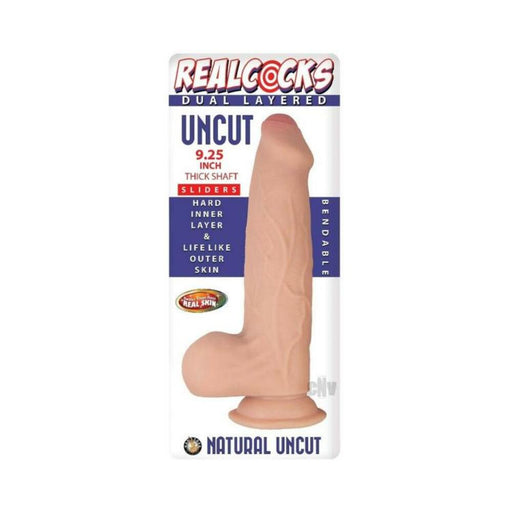 Realcocks Dual Layered Uncut Slider Thick Shaft 9.25 In. Light | SexToy.com