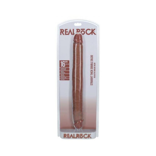 Realrock 16 In. Thick Double-ended Dong Tan - SexToy.com