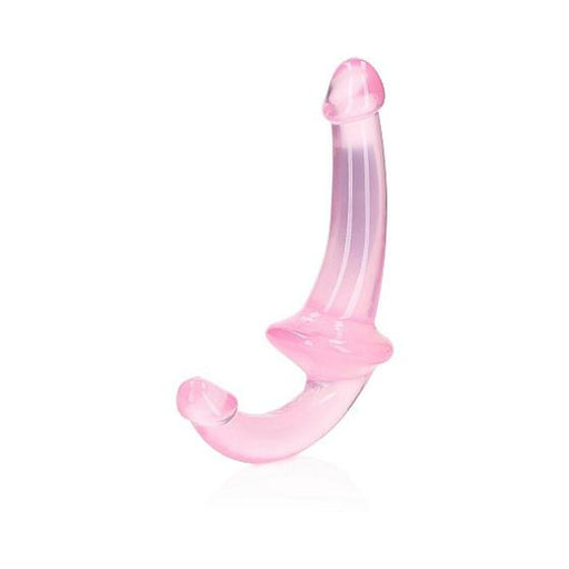 Realrock Crystal Clear 6 In. Strapless Strap-on Dildo Pink | SexToy.com