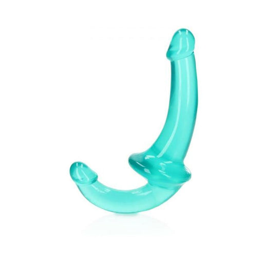 Realrock Crystal Clear 6 In. Strapless Strap-on Dildo Turquoise | SexToy.com
