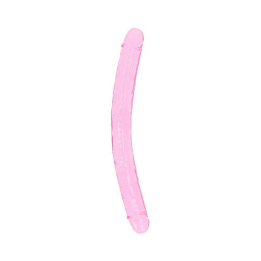 Realrock Crystal Clear Double Dong 13 In. Dual-ended Dildo Pink | SexToy.com
