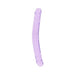 Realrock Crystal Clear Double Dong 13 In. Dual-ended Dildo Purple | SexToy.com