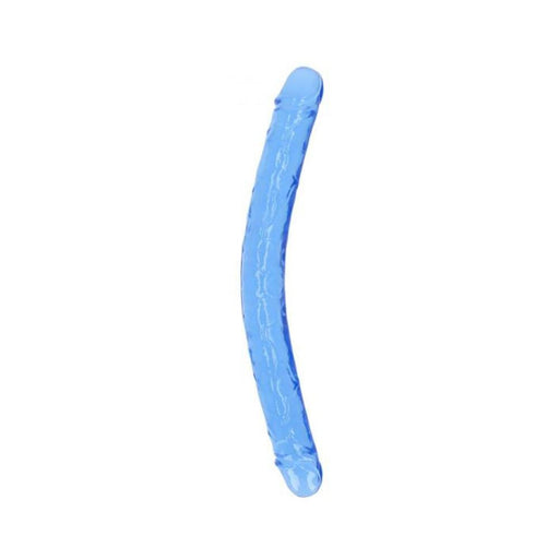 Realrock Crystal Clear Double Dong 18 In. Dual-ended Dildo Blue | SexToy.com