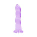 Realrock Crystal Clear Non-realistic Dildo With Suction Cup 7 In. Purple | SexToy.com