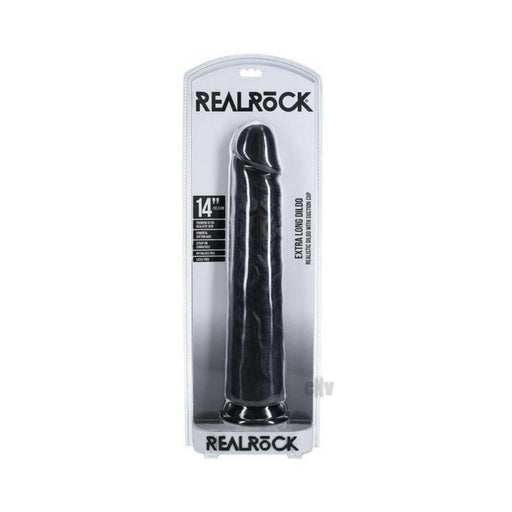 Realrock Extra Long 14 In. Dildo Black - SexToy.com