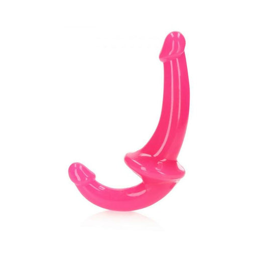 Realrock Glow In The Dark 6 In. Strapless Strap-on Dildo Neon Pink | SexToy.com