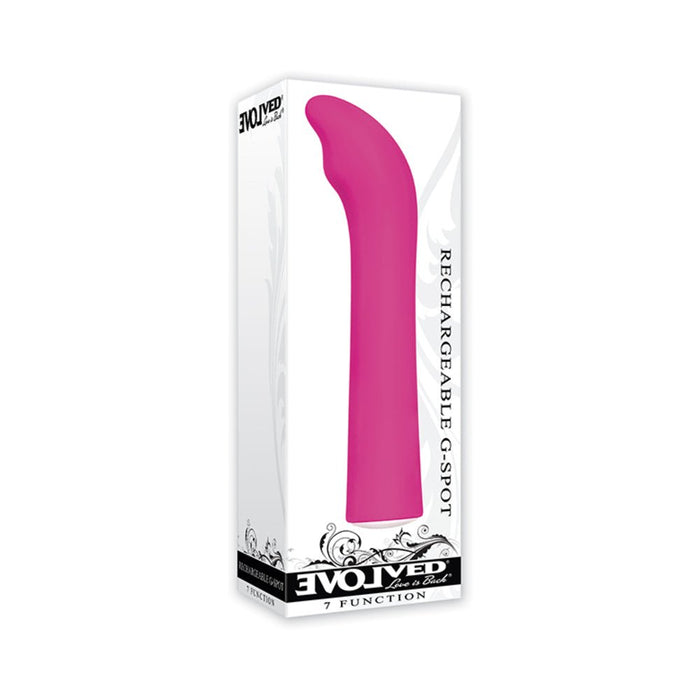 Rechargeable G-Spot 7 Function Pink Vibrator - SexToy.com