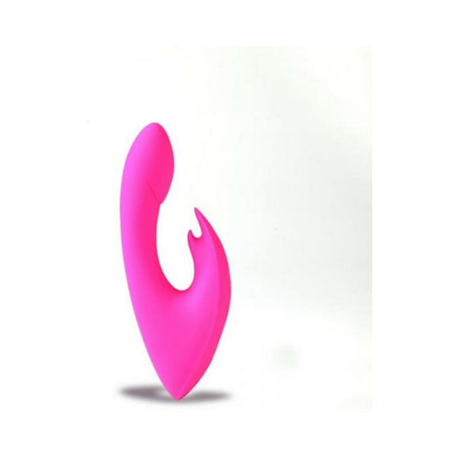 Rechargeable Silicone Rabbit Massager Leah Neon Pink - SexToy.com