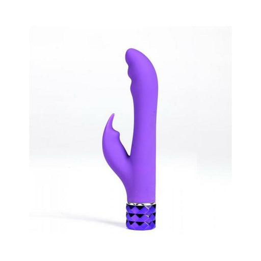 Rechargeable Silicone Rabbit Vibe Hailey Neon Purple - SexToy.com