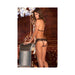 Rene Rofe Lace Bra & Crotchless Panty Set Black S/M | SexToy.com