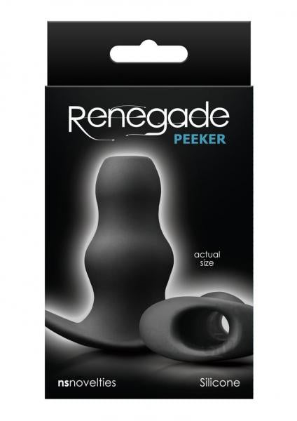 Renegade Peeker Small Black Hollow Butt Plug | SexToy.com