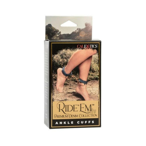 Ride 'em Premium Denim Collection Ankle Cuffs - SexToy.com