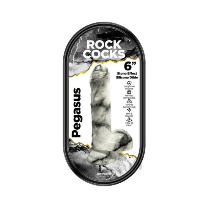 Rock Cocks Pegasus Marble Silicone Dildo 6 In. - SexToy.com