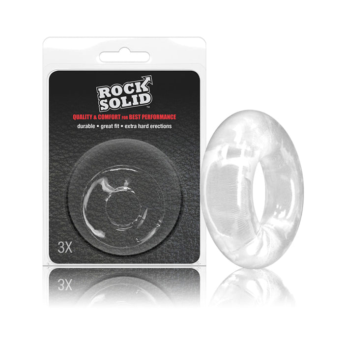 Rock Solid 3x Donut C Ring In A Clamshell | SexToy.com