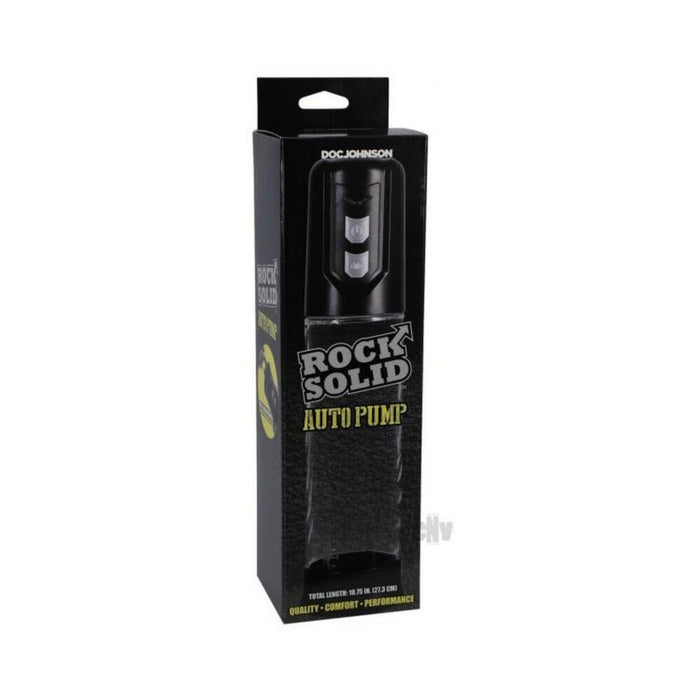 Rock Solid Auto Pump Black/clear | SexToy.com