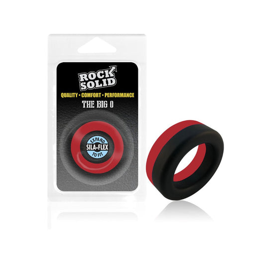 Rock Solid Big O Ring Black/ Red - SexToy.com