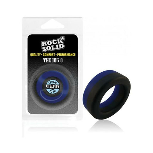 Rock Solid Big O Ring - Black/blue - SexToy.com