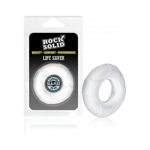 Rock Solid Lifesaver Ring - Translucent - SexToy.com