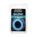 Rock Solid Sila-flex Glow-in-the-dark Big O C-ring Blue - SexToy.com