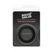 Rock Solid Silicone Black C Ring, Large (2in) In A Clamshell | SexToy.com