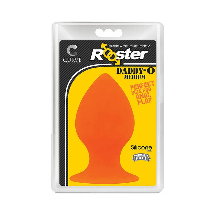 Rooster Daddy-o Medium Anal Plug Orange - SexToy.com