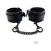 Rouge Leather Ankle Cuffs Black With Black Accessories | SexToy.com