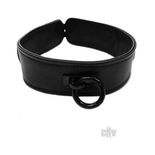 Rouge Leather Collar Black With Black Accessories | SexToy.com