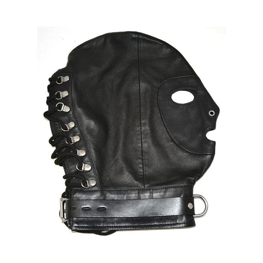 Rouge Mask D-Ring Lockable Buckle Strap Black | SexToy.com