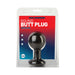Round Butt Plug Medium Black - SexToy.com