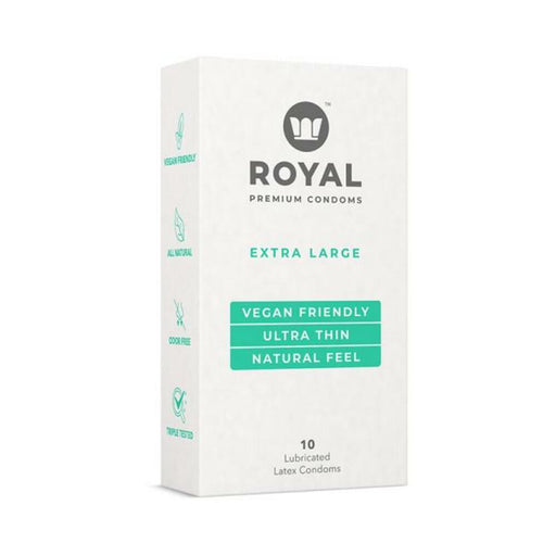 Royal Condom Extra Large Vegan Condoms 10-pack | SexToy.com