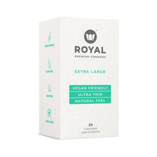 Royal Condom Extra Large Vegan Condoms 20-pack | SexToy.com