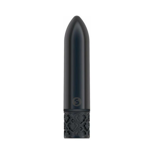 Royal Gems Glamor Powerful Bullet Rechargeable Gunmetal - SexToy.com