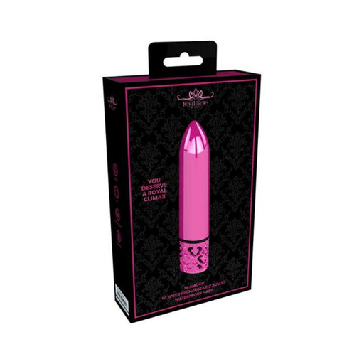 Royal Gems - Glamour - Abs Rechargeable Bullet - Pink | SexToy.com