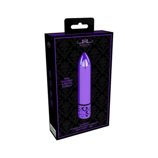 Royal Gems - Glamour - Abs Rechargeable Bullet - Purple | SexToy.com