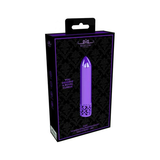 Royal Gems - Glitz - Abs Rechargeable Bullet - Purple | SexToy.com