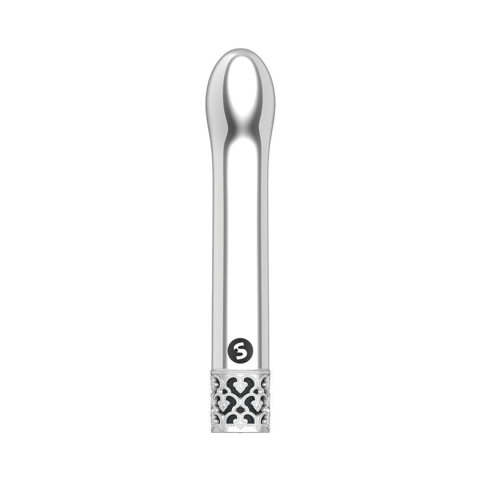 Royal Gems Jewel Rechargeable G-Spot Vibrator Silver | SexToy.com