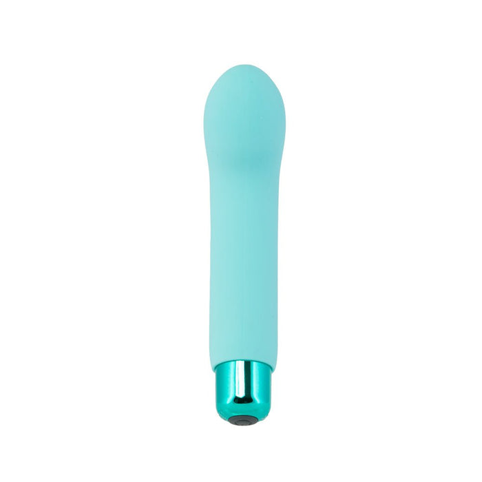 Sara's Spot Rechargeable Bullet With Removable G-spot Sleeve Teal - SexToy.com