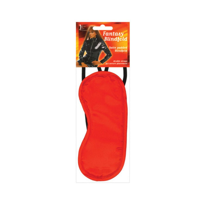 Satin Blindfold 2 Straps O/S Red - SexToy.com