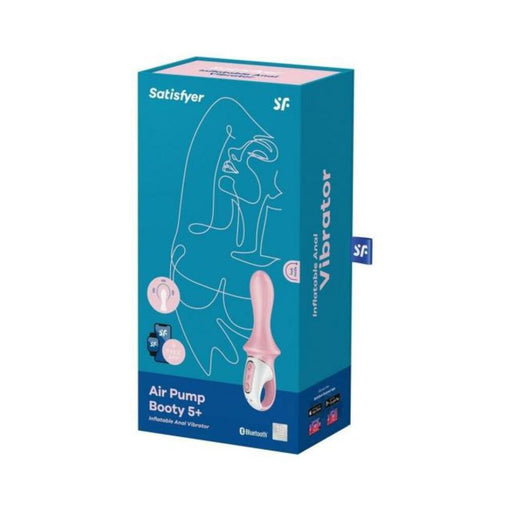 Satisfyer Air Pump Booty 5+ - Red - SexToy.com